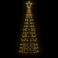 Albero di Natale a LED con Punte 220 LED Bianco Caldo 180 cm 358100