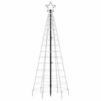 Albero di Natale a LED con Punte 220 LED Bianco Freddo 180 cm 358101