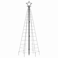 Albero di Natale a LED con Punte 220 LED Bianco Freddo 180 cm 358101