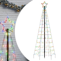 Illuminazione Albero di Natale Picchetti 220LED Colorato 180cmcod mxl 83434