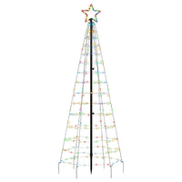 Albero di Natale a LED con Punte 220 LED Colorato 180 cm 358102