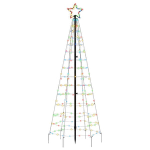 Albero di Natale a LED con Punte 220 LED Colorato 180 cm 358102