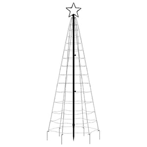 Albero di Natale a LED con Punte 220 LED Colorato 180 cm 358102