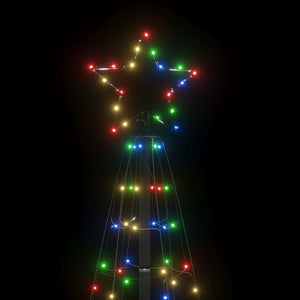 Albero di Natale a LED con Punte 220 LED Colorato 180 cm 358102