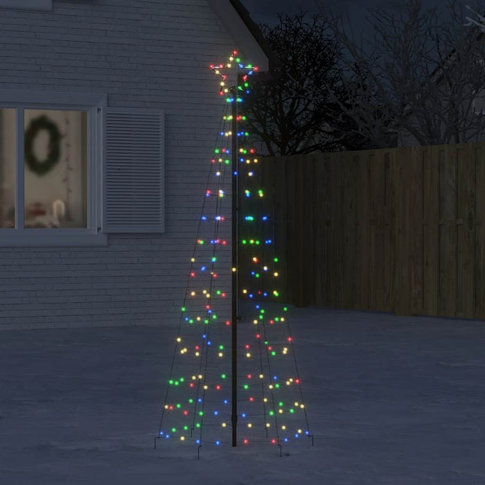 Albero di Natale a LED con Punte 220 LED Colorato 180 cm 358102