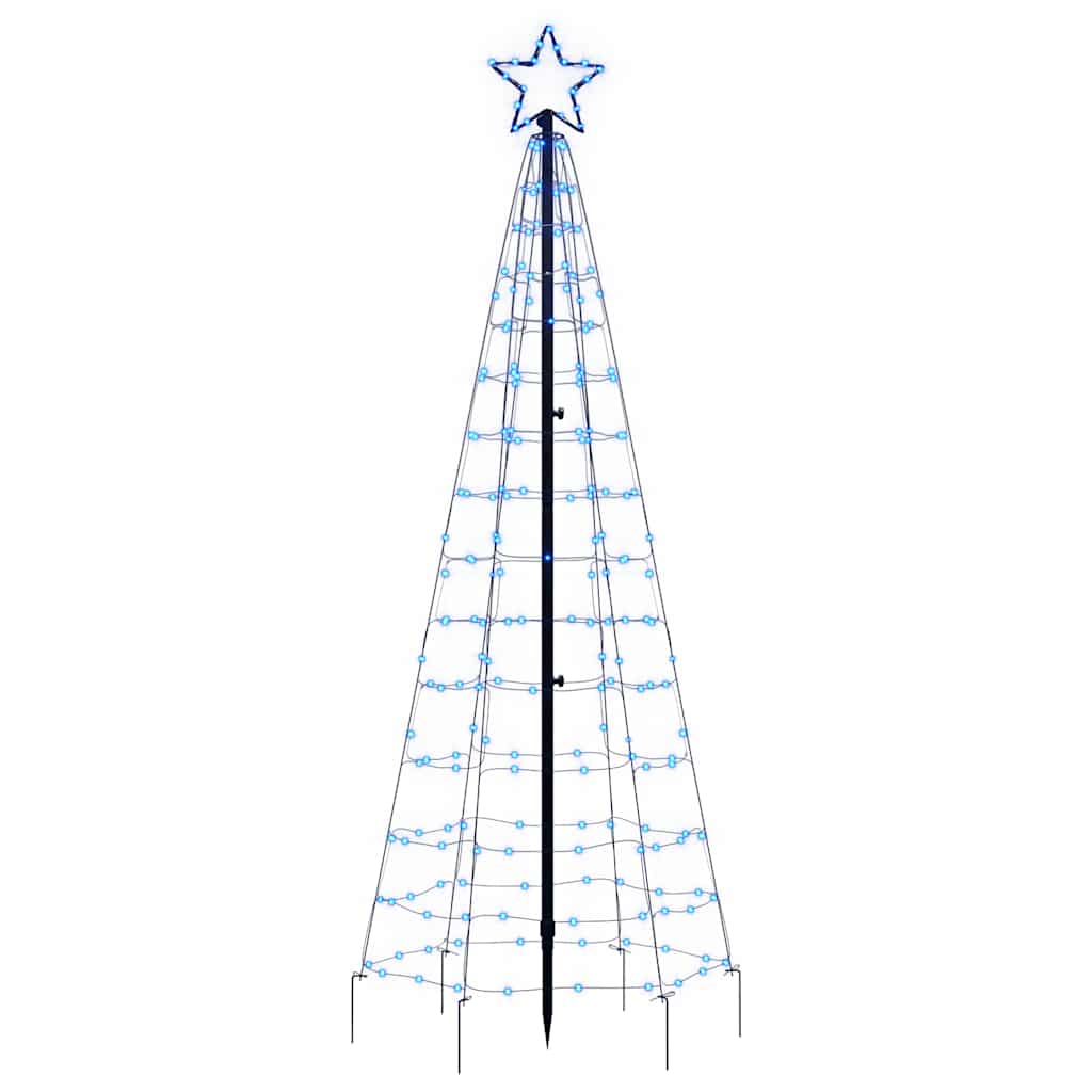 Albero di Natale a LED con Punte 220 LED Blu 180 cm 358103