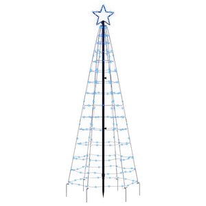 Albero di Natale a LED con Punte 220 LED Blu 180 cm 358103