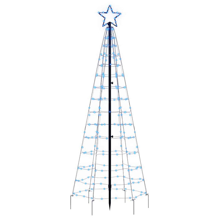 Albero di Natale a LED con Punte 220 LED Blu 180 cm 358103