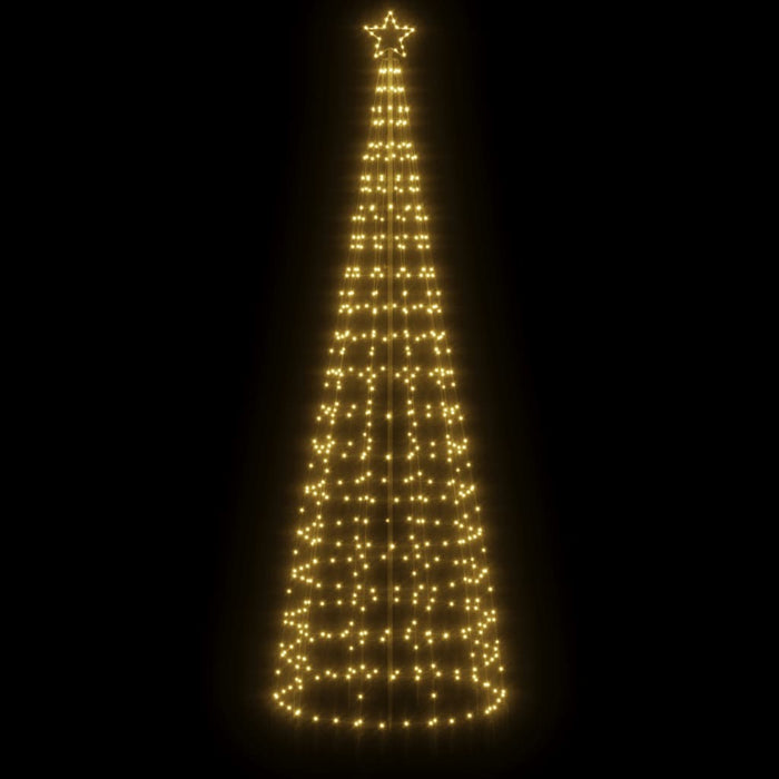 Albero di Natale a LED con Punte 570 LED Bianco Caldo 300 cm 358104