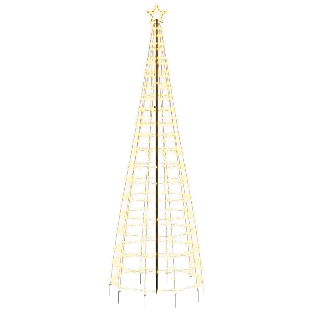 Albero di Natale a LED con Punte 570 LED Bianco Caldo 300 cm 358104