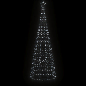 vidaXL Albero di Natale a LED con Punte 570 LED Bianco Freddo 300 cm
