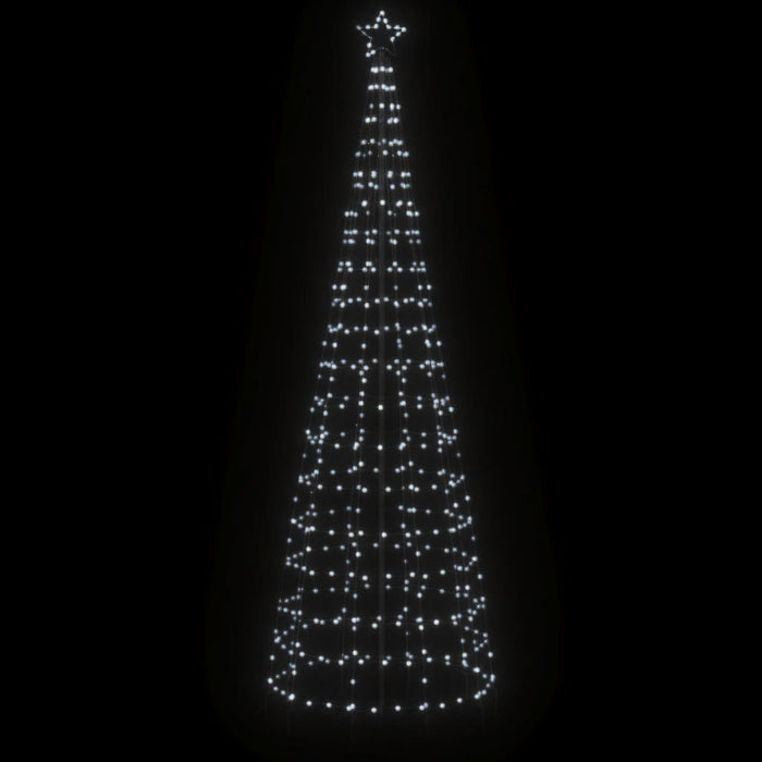 vidaXL Albero di Natale a LED con Punte 570 LED Bianco Freddo 300 cm