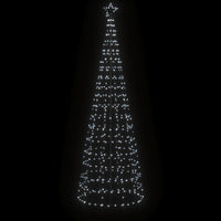 Albero di Natale a LED con Punte 570 LED Bianco Freddo 300 cm 358105