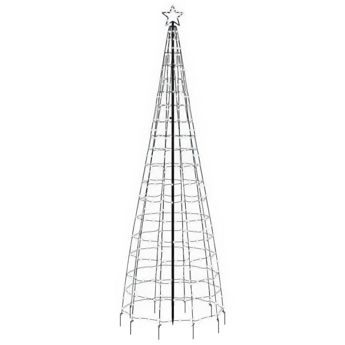 Albero di Natale a LED con Punte 570 LED Bianco Freddo 300 cm 358105