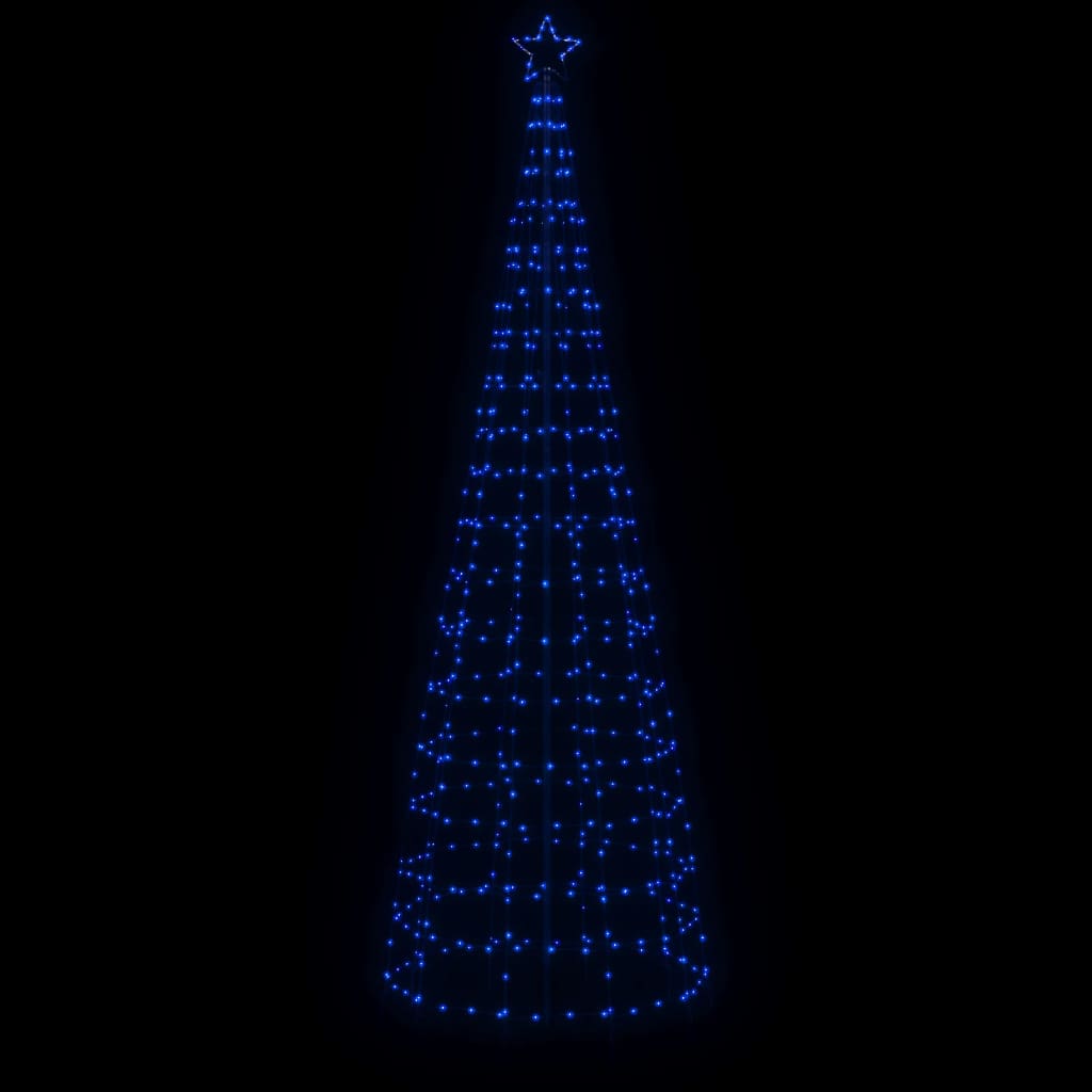 vidaXL Albero di Natale a LED con Punte 570 LED Blu 300 cm