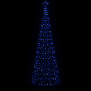 vidaXL Albero di Natale a LED con Punte 570 LED Blu 300 cm