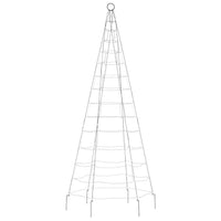 Albero di Natale a LED su Pennone 200 LED Bianco Caldo 180 cm 358108