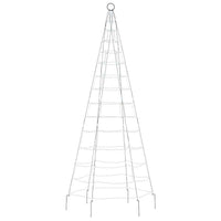 Albero di Natale a LED su Pennone 200 LED Bianco Freddo 180 cm 358109