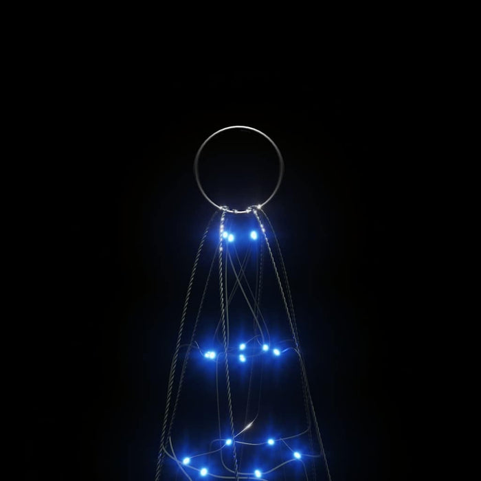 Albero di Natale a LED su Pennone 200 LED Blu 180 cm 358111