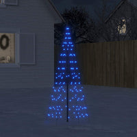 Albero di Natale a LED su Pennone 200 LED Blu 180 cm