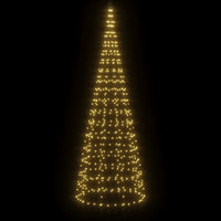 Albero di Natale a LED-Decorazioni natalizie su Pennone 550 LED Bianco Caldo 300 cm