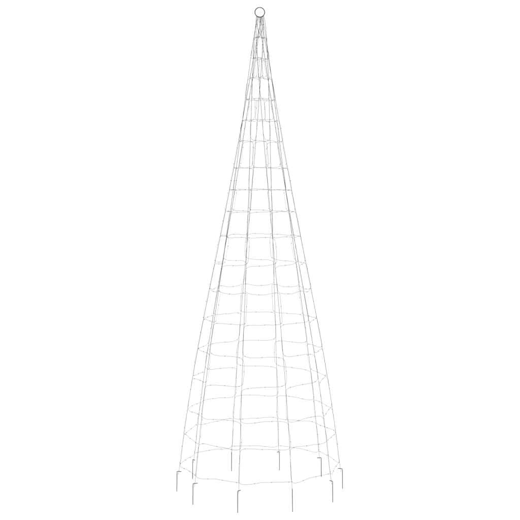 Albero di Natale a LED-Decorazioni natalizie su Pennone 550 LED Bianco Caldo 300 cm