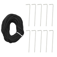 Albero di Natale a LED su Pennone 550 LED Bianco Caldo 300 cm