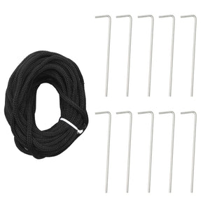 Albero di Natale a LED su Pennone 550 LED Bianco Caldo 300 cm