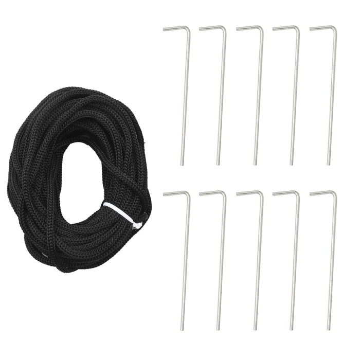 Albero di Natale a LED su Pennone 550 LED Bianco Caldo 300 cm