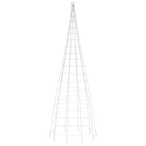 Albero di Natale a LED su Asta della Bandiera 550 LED Blu 300cm 358115