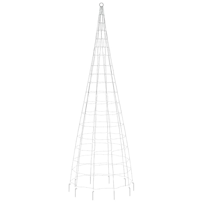 Albero di Natale a LED su Asta della Bandiera 550 LED Blu 300cm 358115