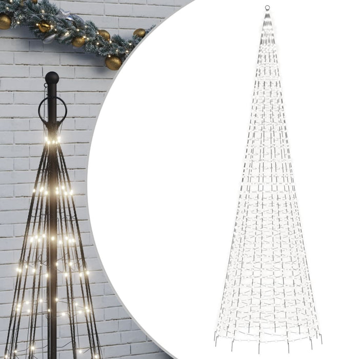 Luce Albero di Natale su Pennone 1534LED Bianco Freddo 500cmcod mxl 107365