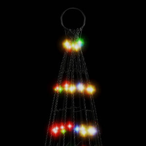 vidaXL Albero di Natale a LED su Pennone 1534 LED Colorato 500 cm
