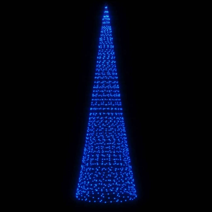 Albero di Natale a LED su Pennone 1534 LED Blu 500 cm 358119