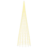 Albero di Natale a LED su Pennone 3000 LED Bianco Caldo 800 cm 358120