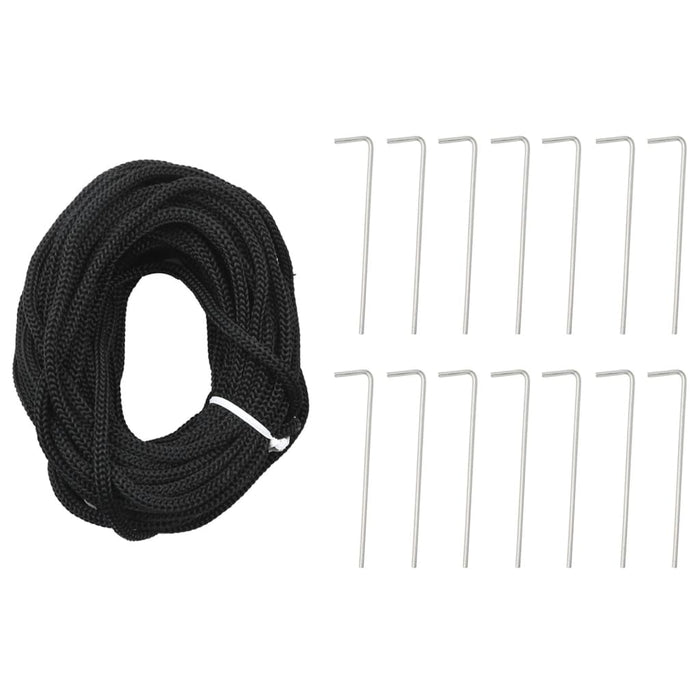 Albero di Natale a LED su Pennone 3000 LED Bianco Caldo 800 cm 358120