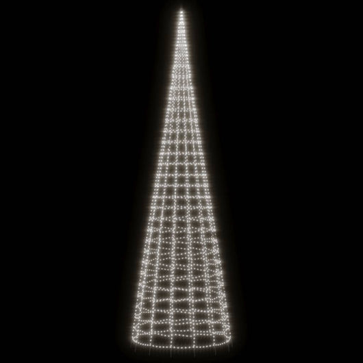 Albero di Natale a LED-Luci decorative natalizie su Asta 3000 LED Bianco Freddo 800 cm