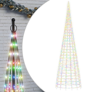 Illuminazione Albero Natale su Pennone 3000LED Colorato 800cmcod mxl 107372