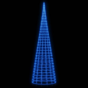 Albero di Natale a LED-Luci decorative natalizie su Pennone 3000 LED Blu 800 cm