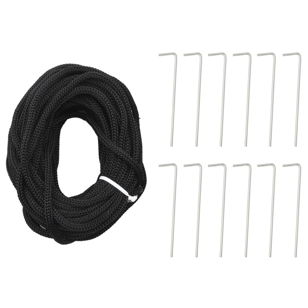 Albero di Natale a LED su asta portabandiera 1534 LED bianco caldo 500 cm 358125