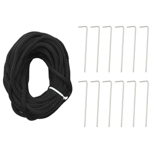 Albero di Natale a LED su asta portabandiera 1534 LED bianco caldo 500 cm 358125