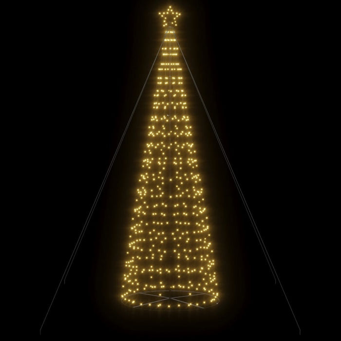 Albero di Natale a LED 570 LED Bianco Caldo 300 cm 358127