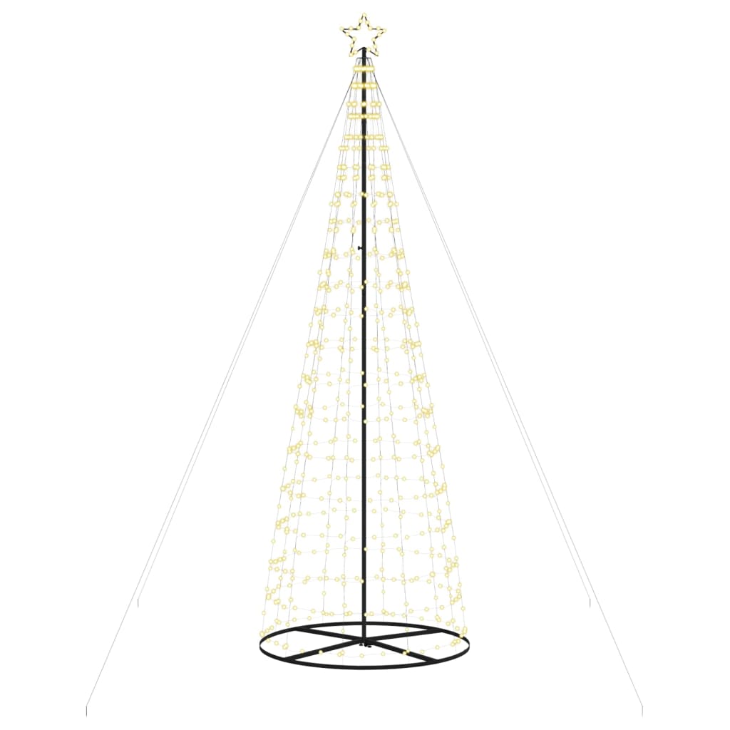 Albero di Natale a LED 570 LED Bianco Caldo 300 cm 358127
