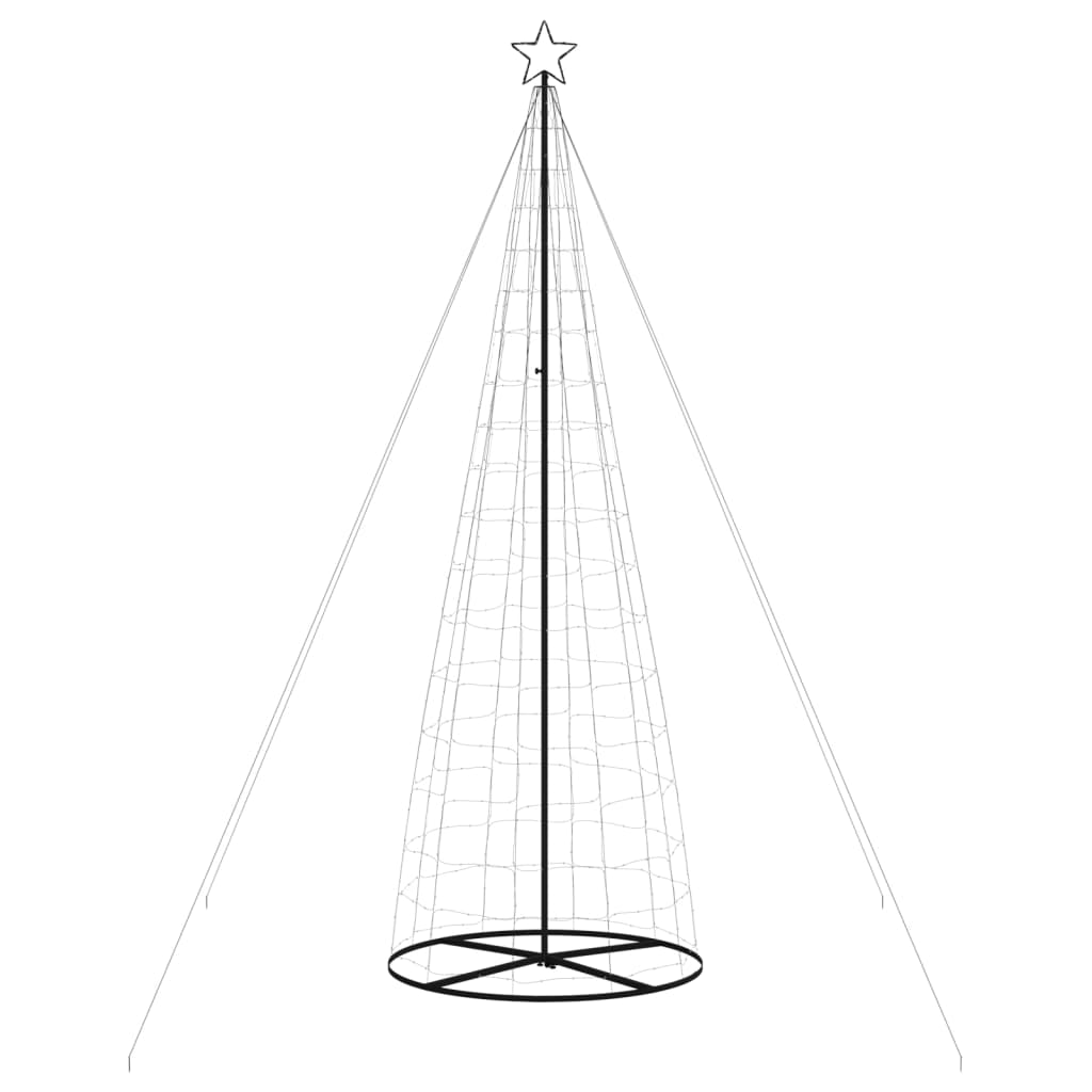 Albero di Natale a LED 570 LED Bianco Caldo 300 cm 358127