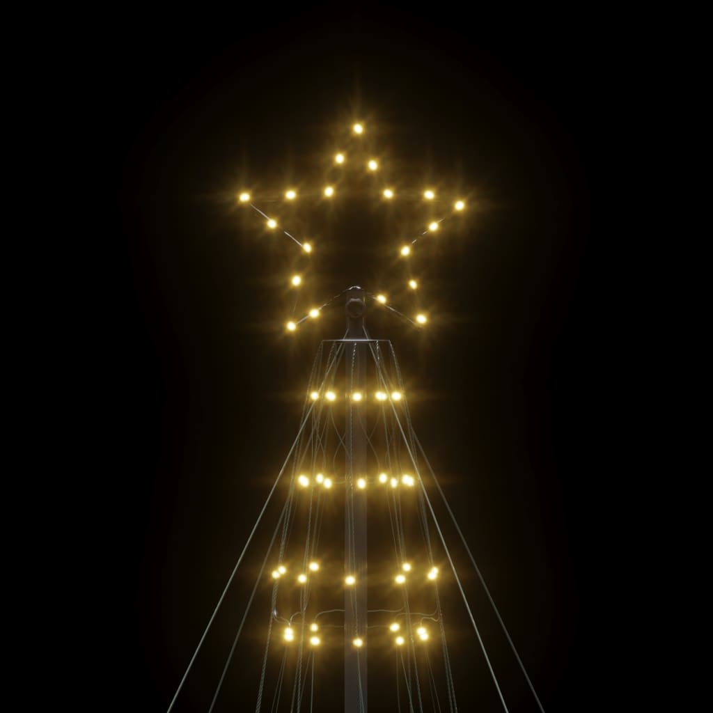 Albero di Natale a LED 570 LED Bianco Caldo 300 cm 358127