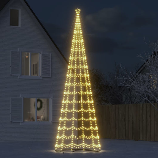 Albero di Natale a LED 1554 LED Bianco Caldo 500 cm 358128