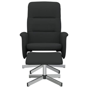 Poltrona Reclinabile con Poggiapiedi Nera in Tessutocod mxl 84044