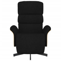 Poltrona Reclinabile con Poggiapiedi Nera in Tessutocod mxl 83977