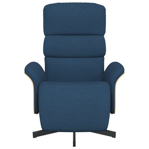 Poltrona Reclinabile con Poggiapiedi Blu in Tessutocod mxl 85024