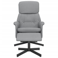 Poltrona Reclinabile con Poggiapiedi Grigio Chiaro in Tessutocod mxl 133515